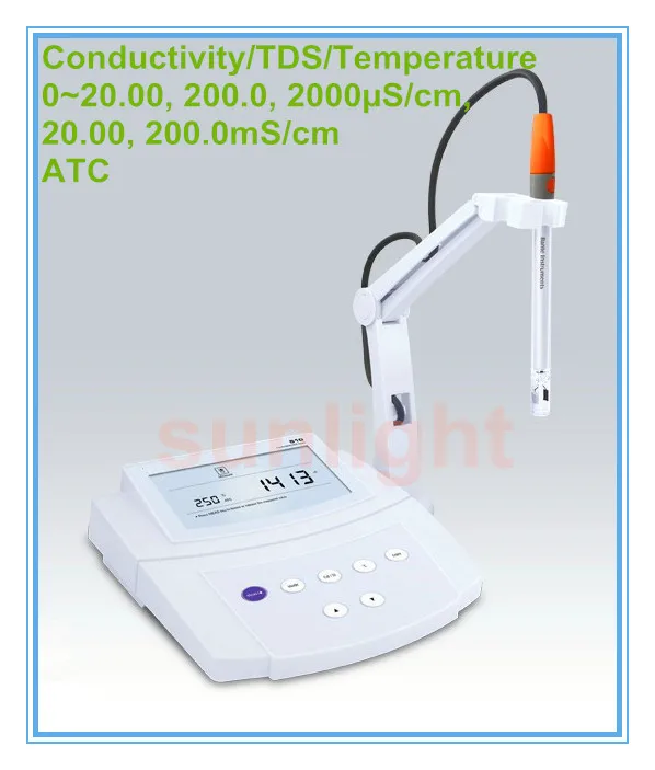 Lab Type Conductivity / TDS Temperature 3 in 1 Meter 2uS/cm ~ 200mS/cm comes with Calibration Solution | Инструменты