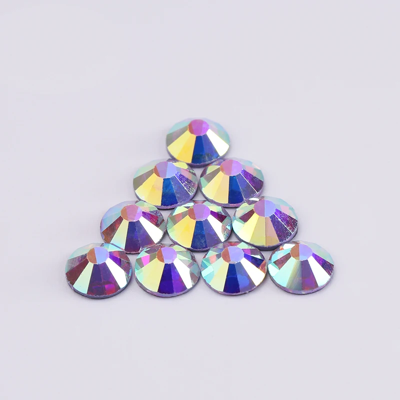 Хрустальные AB Стразы блестящая обувь Diamantes Cristal Decoracion Hot Fix стеклянные фальшивые