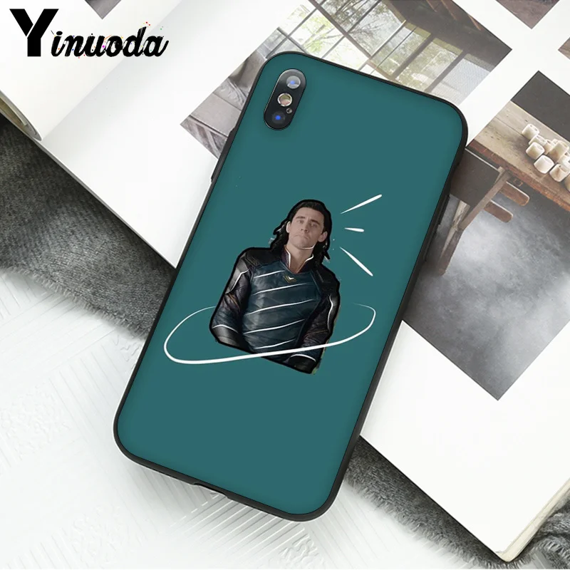 Yinuoda Marvel Hero Loki ТПУ черный чехол для телефона чехол для Apple iPhone 8 7 6 6S Plus X XS MAX 5 5S SE XR Чехол для мобильного телефона s - Цвет: A15