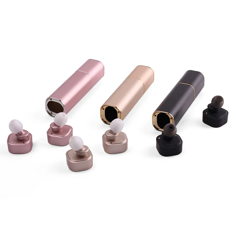 

Mini Twins K2 Lipstick-Sized Wireless Bluetooth V4.1 Stereo Headset In-Ear Earphones Earbuds For IPhone Samsung IPad Smart T20