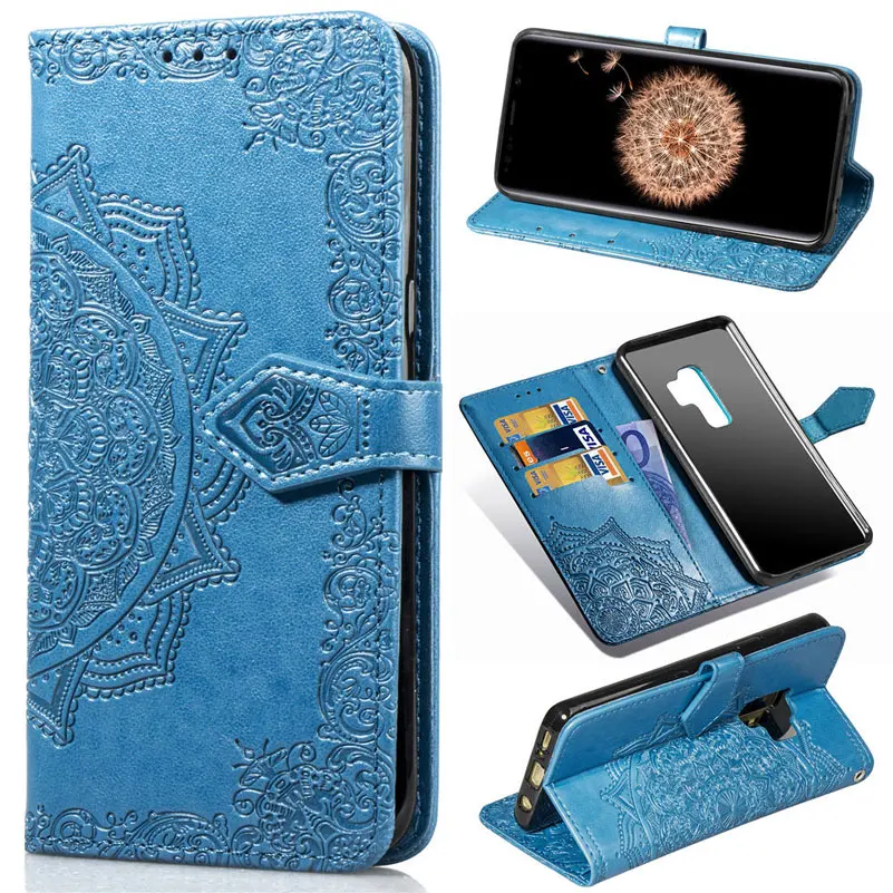 

Befospey Mandala Flower Floral Pu Leather Phone Case For Samsung Galaxy S9 Plus
