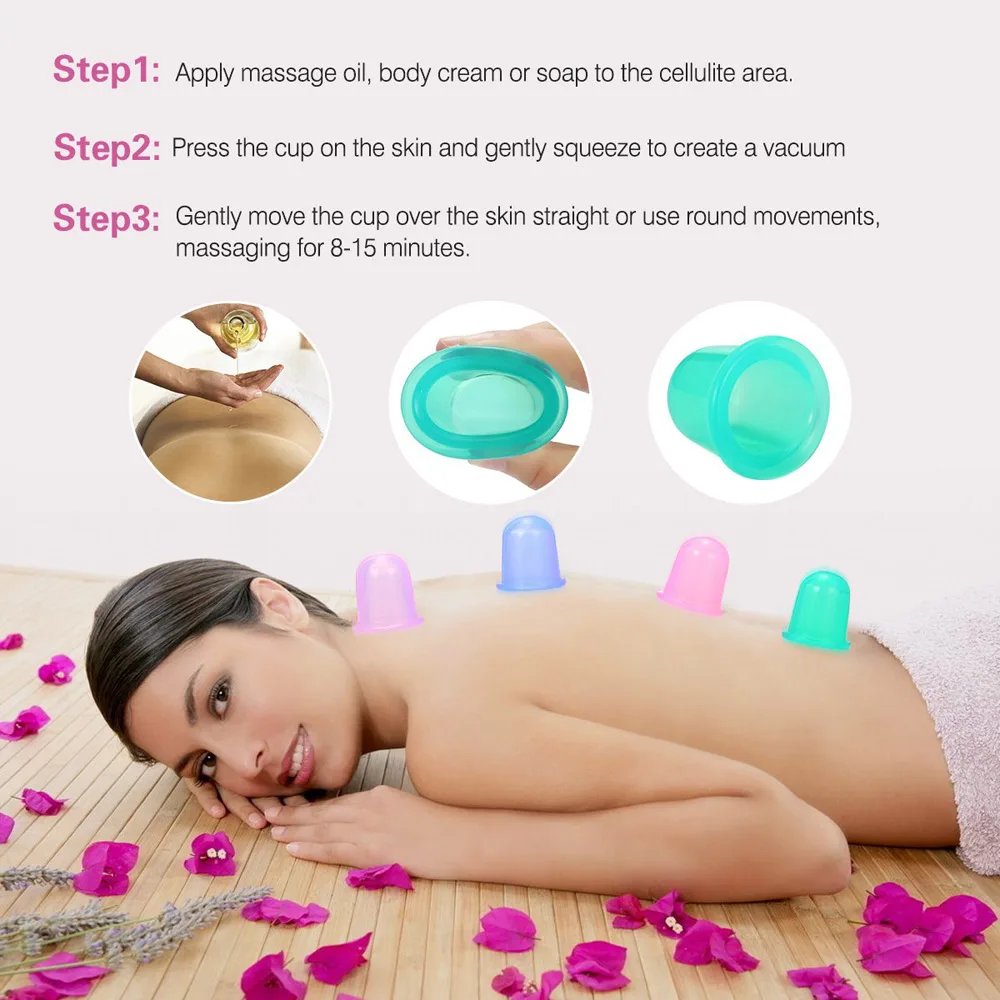 7 Cups Facial Cupping Set Silicone Cupping Therapy Kit Vacuum for Face Cupping Cups Facial Vacuum Massage Cup Kit 4