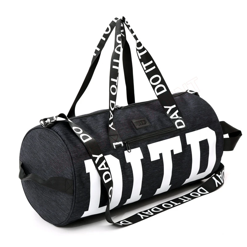 Pink/gray/black Women Men Gym Bag Fitness Shoulder Gird Strip Travel Bag Outdoor Yoga Bag With Shoes Storage Sac De Sport