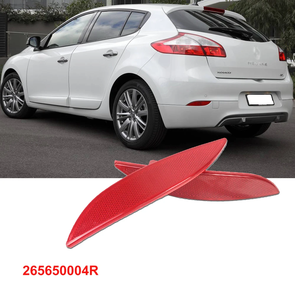 

Rear Bumper Reflector Light Lens 265650004R for Renault Megane MK3 Hatchback Grandtour Fluence