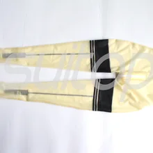 Сексуальные латексные леггинсы с молнией на промежности для женщин