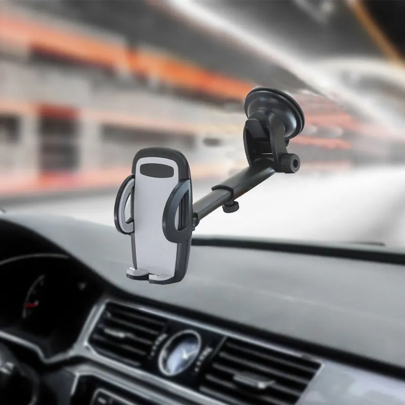 Universal Car Holder Long Arm Adjustable Dashboard Windshield Car Stand Mobile Phone Holder for Iphone Samsung S9 Mobile Support
