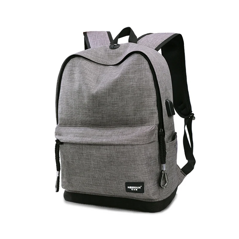 Waterproof Backpack USB 15.6 Inch Laptop Bag Men Women Large Capacity Black Grey Backpacks School Bags Mochila Masculina BP0148 (11)