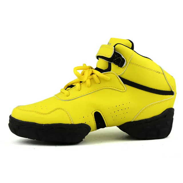 New Style Yellow Breathable Modern Dancing Sneakers Woman Jazz Dancing
