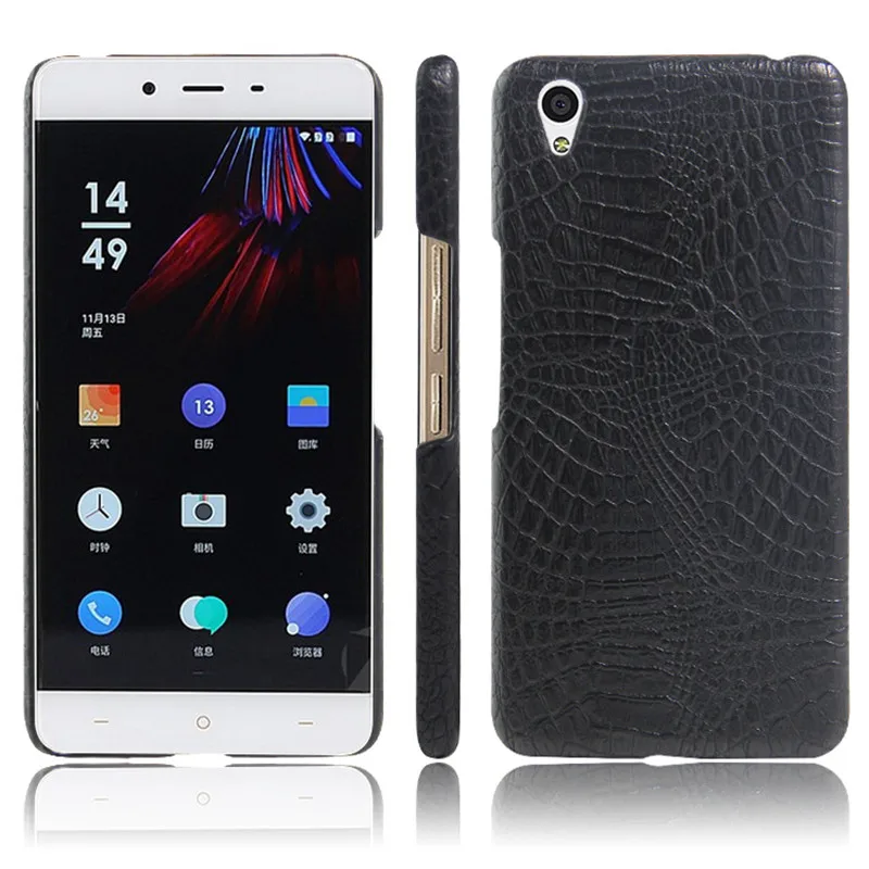 Чехол для OnePlus X E1001 E1003 твердый пластиковый Роскошный чехол из искусственной кожи