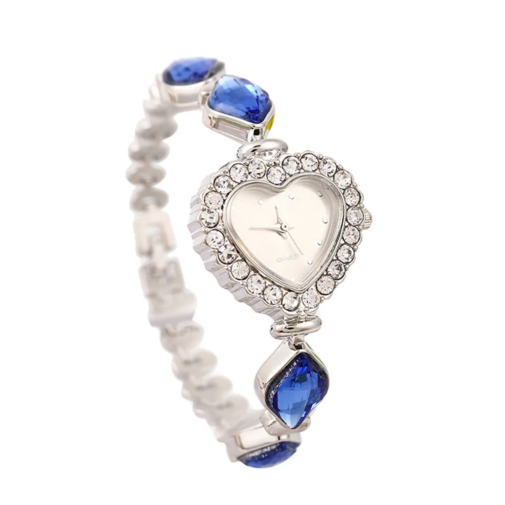 

2019 New Arrival Women Round Full Diamond Bracelet Watch Analog Wrist Women Watches Quartz Rhinestone Crystal Roman Lady 12.01