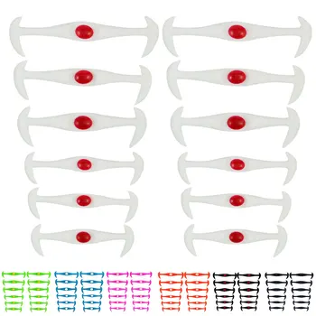 

12Pcs Candy Color Silicone Shoelaces No Tie Shoelaces Casual Style Shoe Laces for Women Men Shoe Decrations Special Shoelaces
