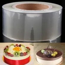 200 м торт прозрачная мембрана выпечки окружающий край ленты периметр оберточная лента пластиковая сторона 6 см Ширина