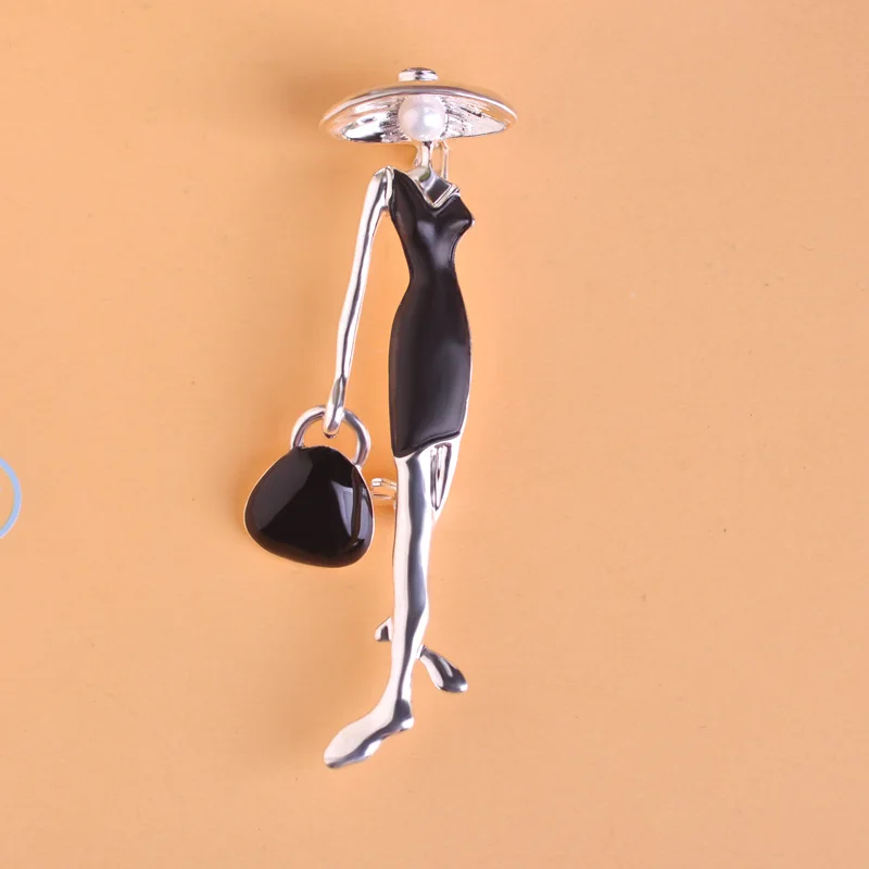 Funmor Гламурная модель Броши Эмаль шпильки Jewelry для женщин пальто девочек воротник