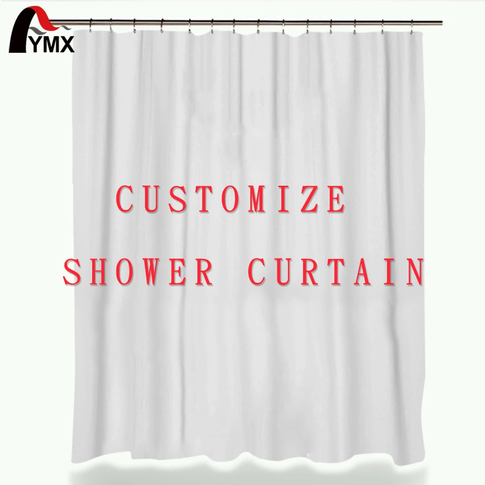 

FYMX Customized Shower Curtains Bath Decor Curtain Funny Image Waterproof Polyester Fabric Bathroom Blinds with 12 Hooks