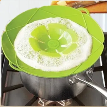 

Food Grade Silicone Spill-proof Cover High Temperature Kitchen Lid Leakproof Splash-Proof Anti-boiling Kitchen Cookware Gadget