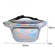 Женская Светоотражающая Лазерная полупрозрачная искусственная кожа кошелек Мужская сумка-пояс поясная нагрудная сумка многоцелевой портативный