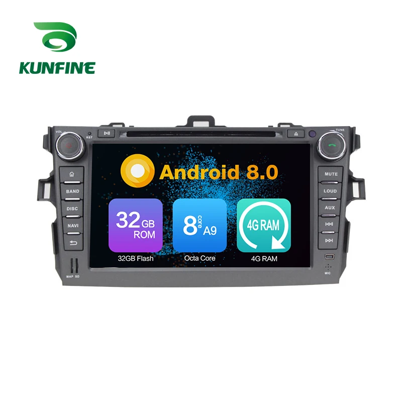 

Octa Core 4GB RAM Android 8.0 Car DVD GPS Navigation Multimedia Player Car Stereo for Toyota Corolla 2006-2011 Radio Headunit