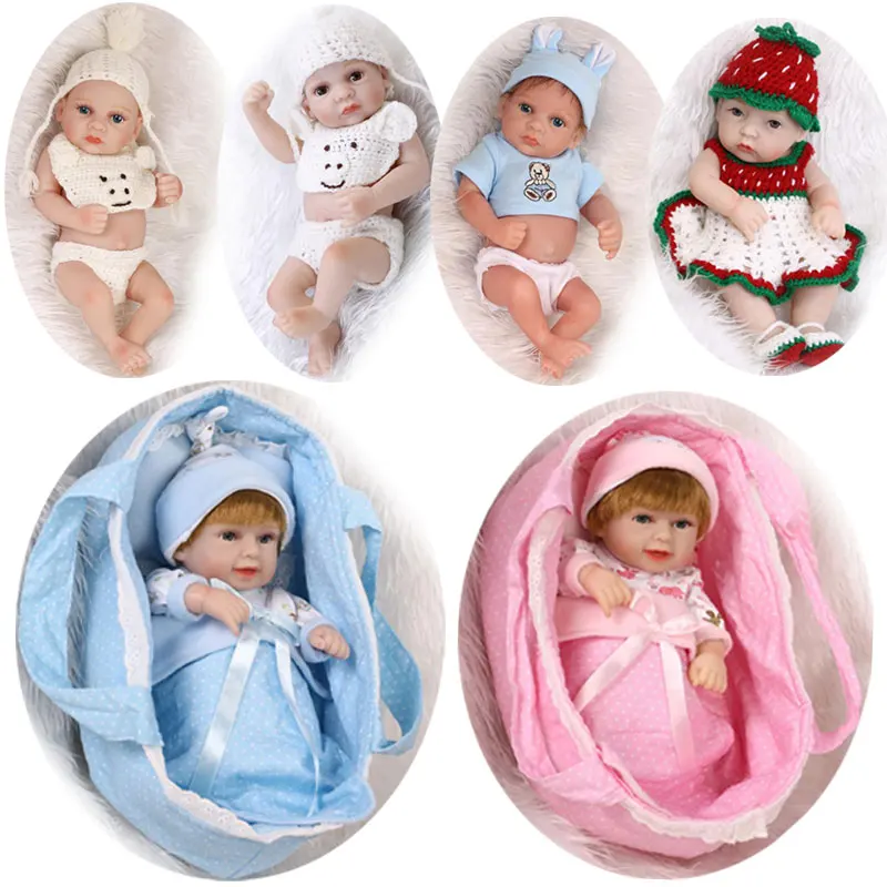 Buy 26cm Cute Mini Baby Doll 8inch Full Body Silicone