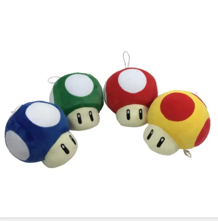 

6CM Super Mario Bros Luigi Yoshi Toad Mushroom Mushrooms plush Keychain Anime Action Figures Toys for kids brithday gifts