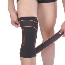 Спорт поддержка колена дышащий нарукавник компрессионный коленный бандаж для бега безопасности и выживания Z901