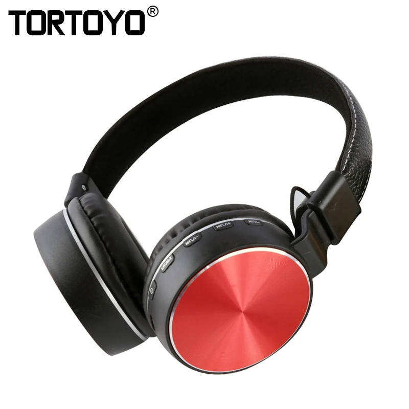 TORTOYO портативные складные Bluetooth беспроводные наушники металлическая гарнитура с