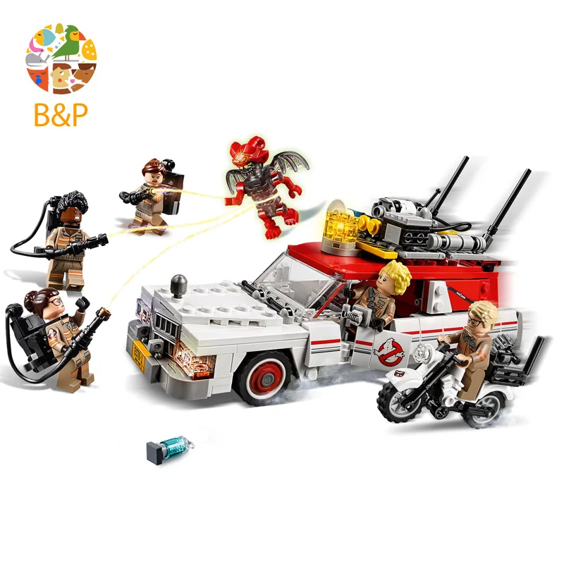 

LEPIN 75828 586Pcs New Genuine Movie Series The Ghostbusters Ecto-1&2 Educational Building Blocks Bricks Toys For Children 16032