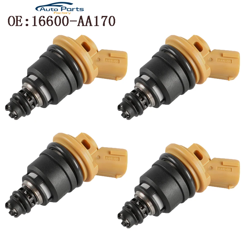 

4 PCS New Fuel Injector For Subaru Sti WRX GC8 2.5L Engine 16600-AA170 16600AA170 Fuel Nozzle