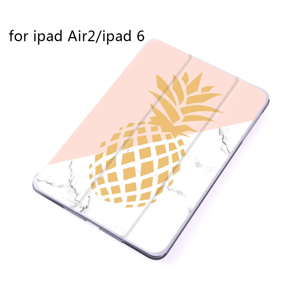 Милый Летний Магнитный чехол-книжка с листом для Apple iPad 9,", Чехол для iPad Air 2 Mini 4 из искусственной кожи, складной чехол-книжка для планшета с функцией автоматического пробуждения - Цвет: B200075-air2