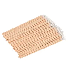 100 шт ватные тампоны микроблейдинг Микро Кисти тампоны без ворса татуировки принадлежности для перманентного# ZXT