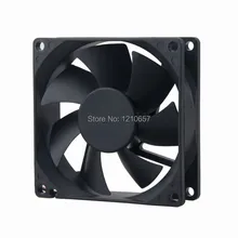 Gdstime – ventilateur de refroidissement d'ordinateur, lot de 2 pièces 8025B 80mm 80x80x25mm 8cm, double boule DC 24V 2 broches
