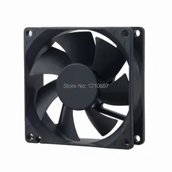 Gdstime – ventilateur de refroidissement d'ordinateur, lot de 2 pièces 8025B 80mm 80x80x25mm 8cm, double boule DC 24V 2 broches 