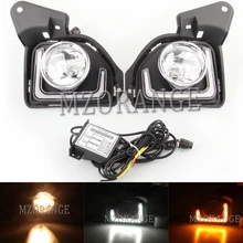 Day Light 2Pcs LED 12V Car-stlying Fog Lamp DRL Daytime Running Light For Toyota Hiace 2014 2015 2016 2017 2018 with Turn Signal Day Light 2Pcs LED 12V Car-stlying Fog Lamp DRL Daytime Running Light For Toyota Hiace 2014 2015 2016 2017 2018 with Turn Signal