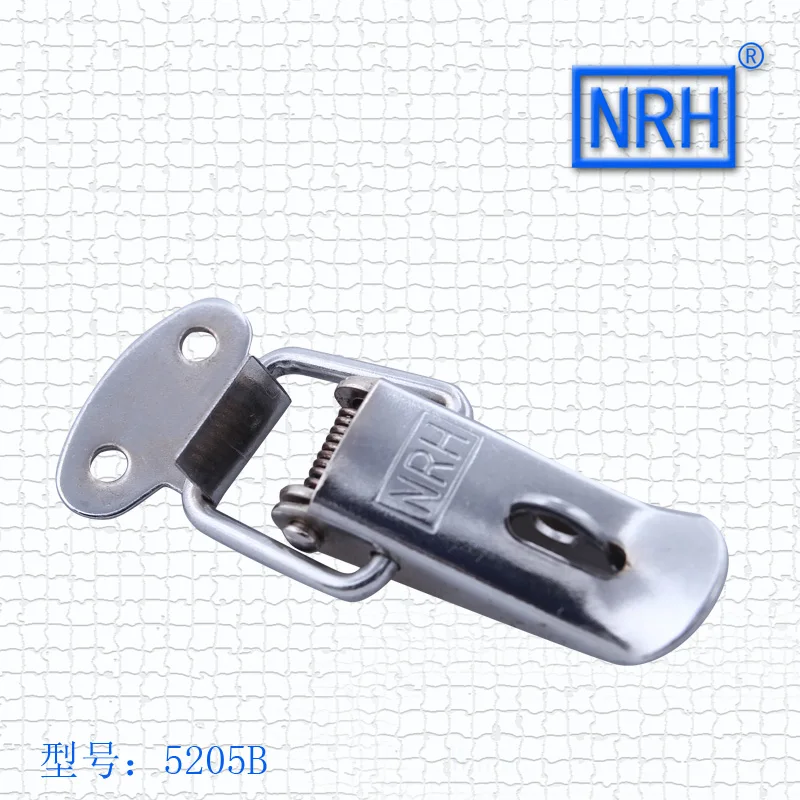 

NRH5205B Hardware spring buckle A lock tool bag The box buckle Hasp Padlock Lock Chrome plated iron