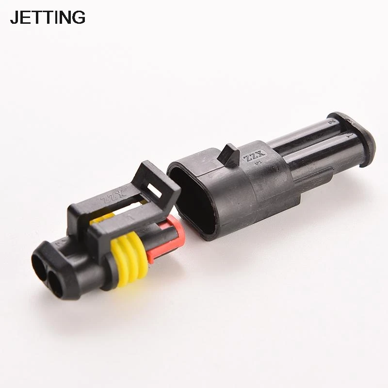 Jetting 2 Kits Flame Retardancy 2p Auto Connector