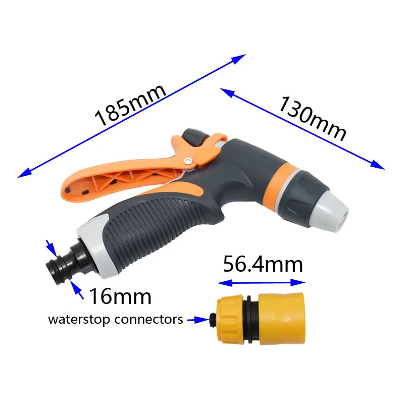 Сад орошения автомобилей воды Пистолеты-распылители Регулируемый Портативный высокое Давление пистолет спринклерные сопла шланг для мытья автомобиля 1/2 комплект 1 шт