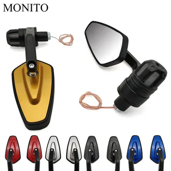 

22mm Motorcycle Handle Bar End Mirrors Rear View Side Mirror Turn Signal For Buell 1125CR 1125R M2 Cyclone Ulysses XB12X X1 XB12
