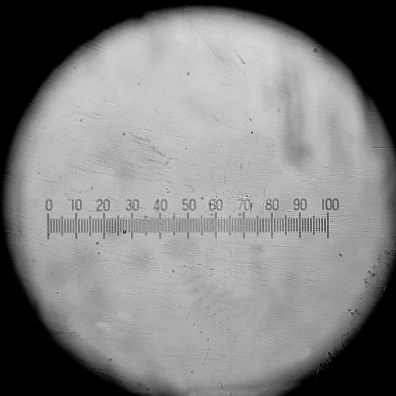 DIV 0,1 мм окулярный микрометр для измерения кулярной сетки 0-100 горизонтальная линейка шкала 20 мм калибровочный микрометр для микроскопа