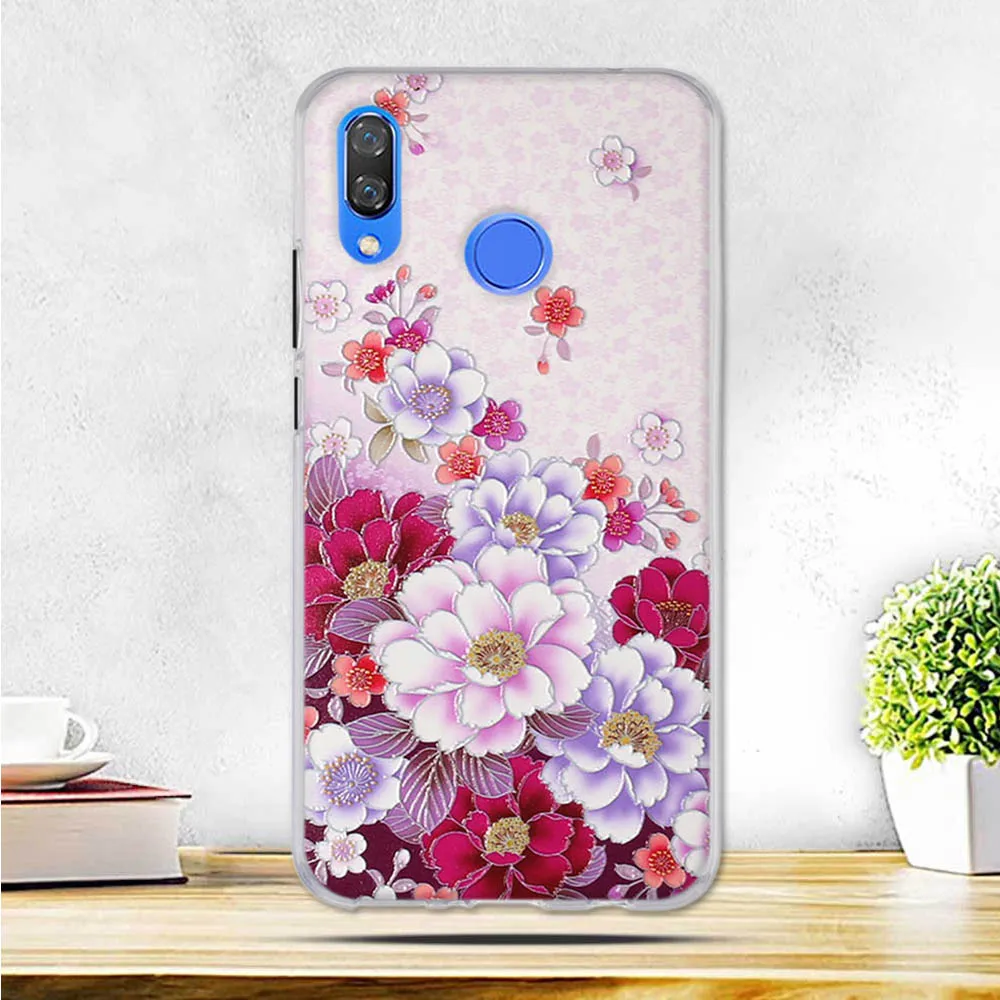 Чехол для huawei nova 3 Мягкая силиконовая задняя крышка Huawei nova3 искусственный чехол