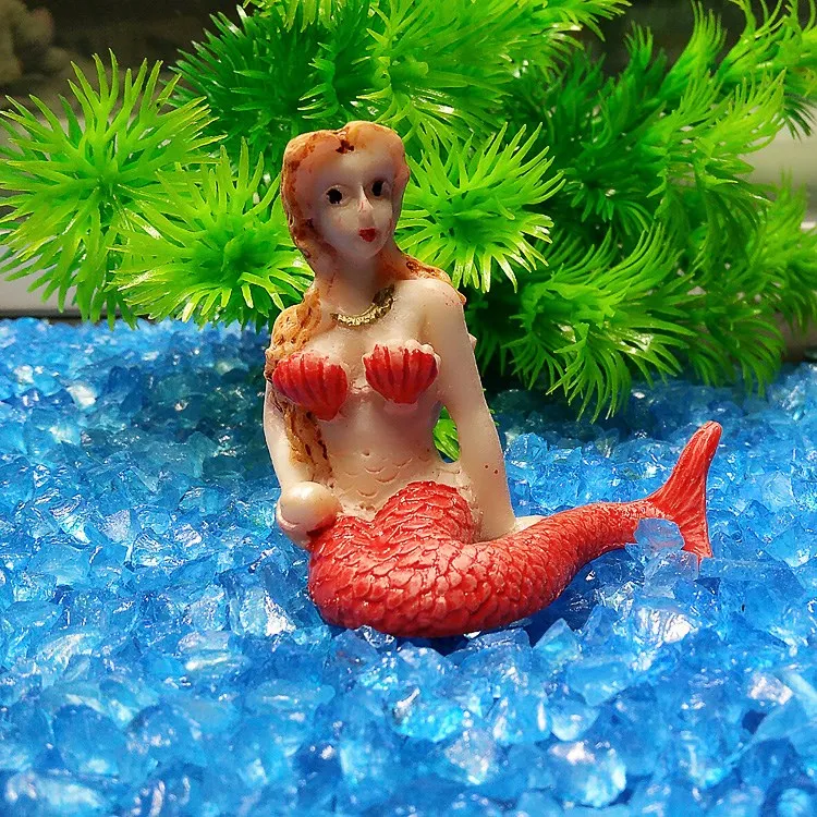 1pc Aquarium Ornament Little Mermaid Minuature Figurines Starfish