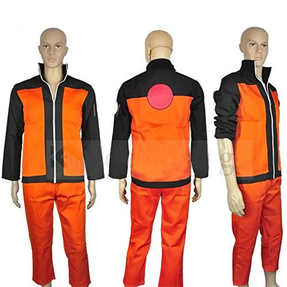 Взрослые мужские костюмы на Хэллоуин Uzumaki Naruto Косплей Наруто Костюм для мужчин аниме одежда куртки костюмы Топы/брюки полный комплект