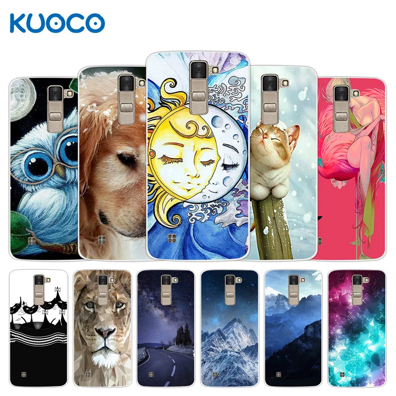 Luxury Soft TPU Case For LG K8 Lte K350 K350E K350N Scenery Design 5.0&quot Clear Shell for K 8 Phone Back Silicon Cover Coque | Мобильные