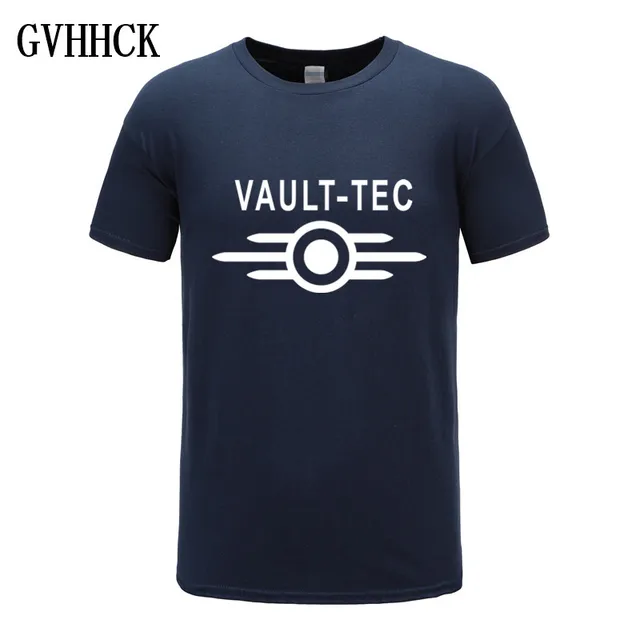 Summer New Vault Tec logo Gaming Video Game Fallout 2 3 4 Tees Tops T