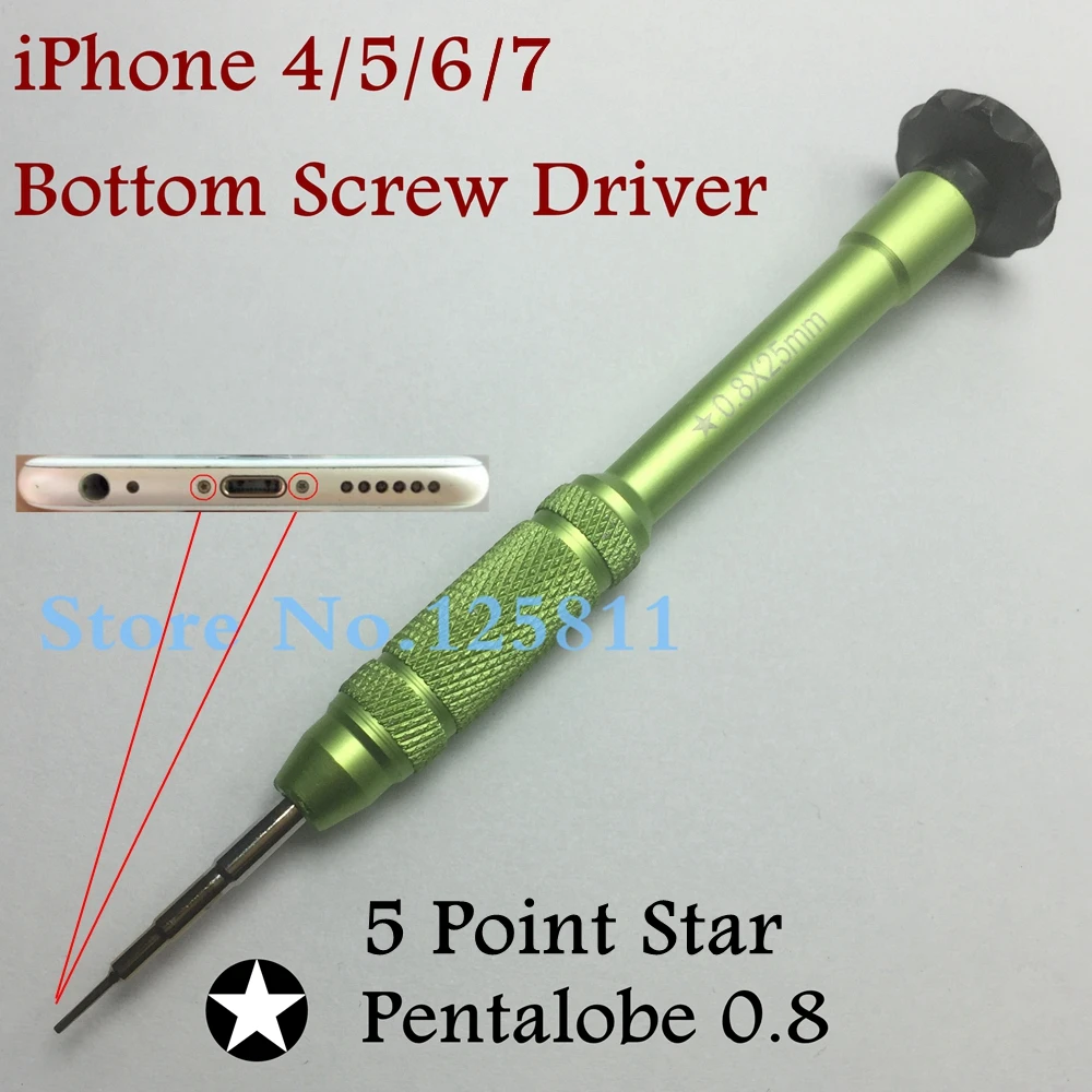 

High Quality Wholesale universal 5 Point Rotatable Pentalobe 0.8,Tri-wing,Phillps Screwdriver Star Torx Repair Tool for iPhone