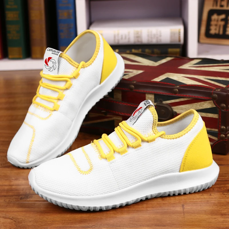Appartements De Marque 026 Sport Sneakers White Chaussure Léger Respirant Mocassins Casual Hommes Chaussures qRq0Cwa