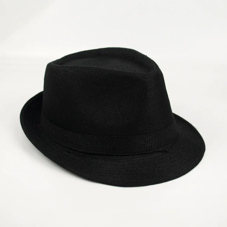 Бренд YIFEI, новая мода, чистые Мужские Женские шапки с большими полями, британский классический стиль, шляпка для официальных мероприятий широкополая джазовая шляпа, винтажные Популярные кепки - Цвет: Черный