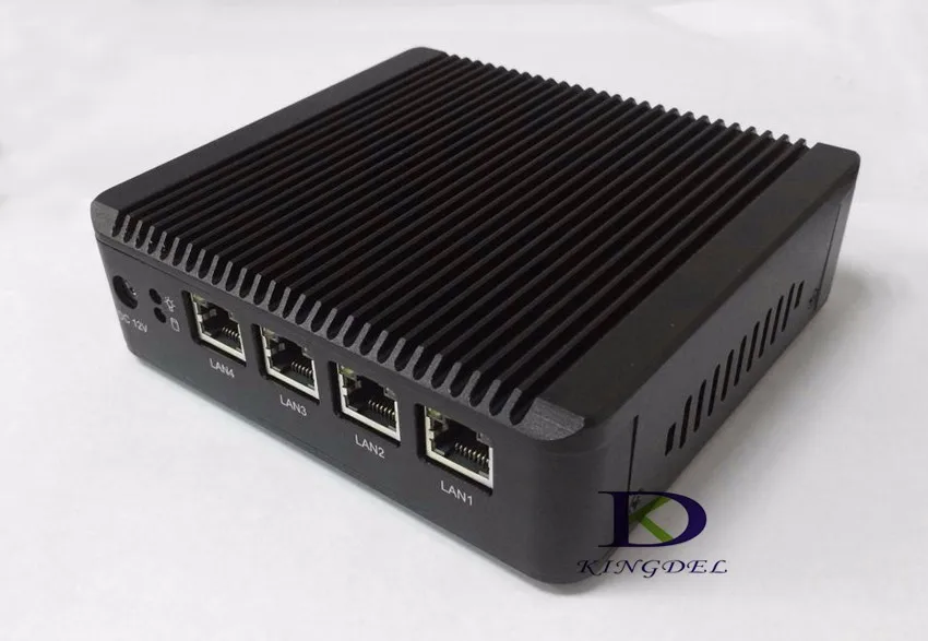 Kingdel Mini PC KDN20 с 4 LAN порт, используя pfsense как маршрутизатор/брандмауэр, fanless PC без шума, Low power Mini PC Quad core 2 ГГц