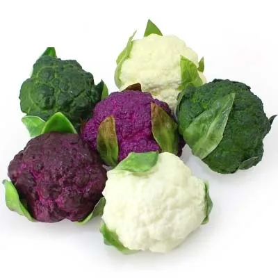 

PU simulation of broccoli cauliflower. model miniature models free shipping