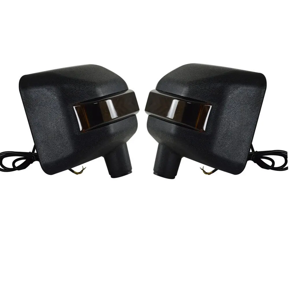 Side Mirrors Light,LED Turn Signal Arrow lights with Integrated Indicator Rear View Mirrors for Jeep Wrangler JK JKU 2007 - 201