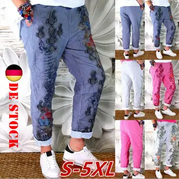 

Hirigin Women Plus Size Loose Floral Palazzo Trousers Casual Wide Leg Long Pants