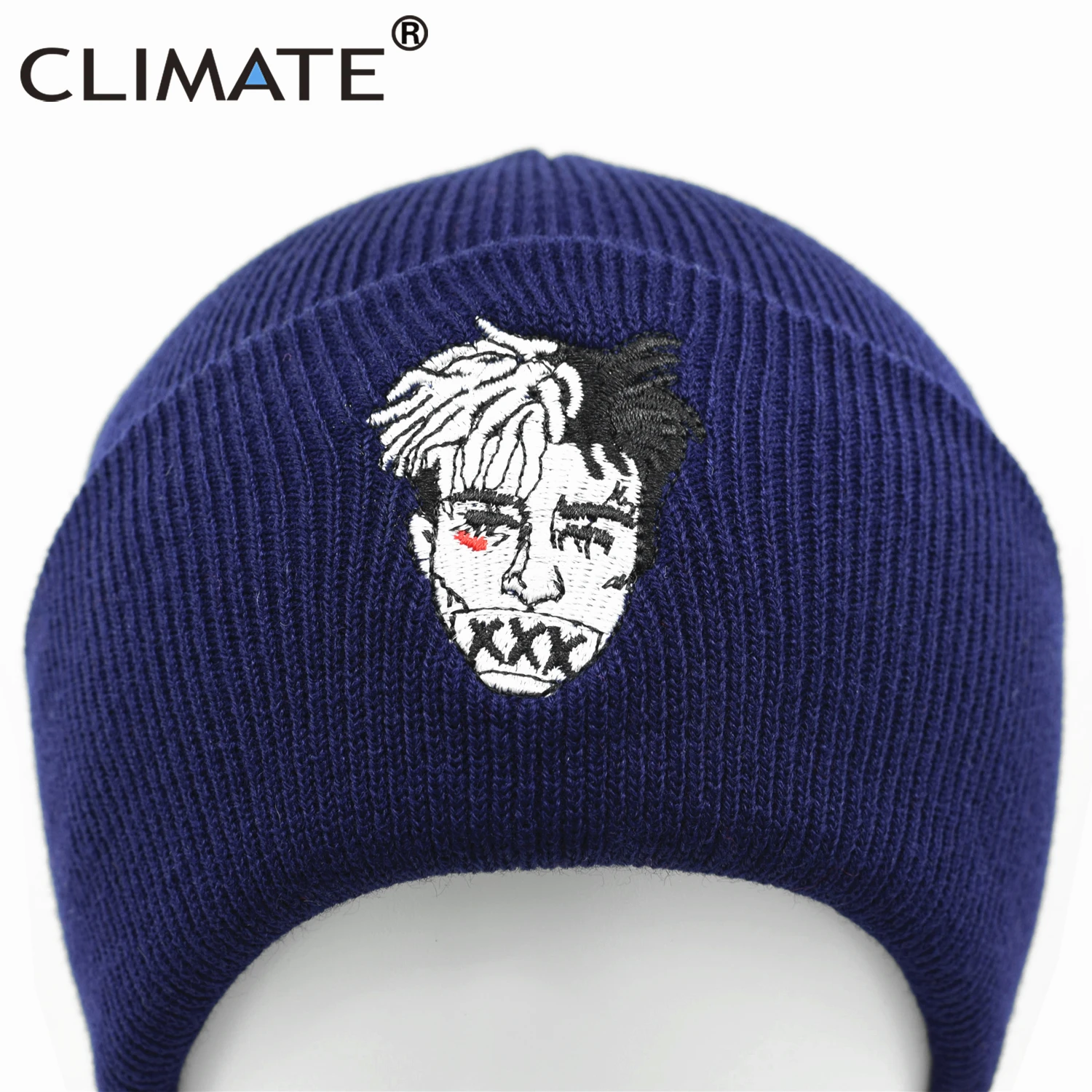 CLIMATE Xxx Rapper Beanie Hat Revenge, шапка с дредами, шапка бини для мужчин и женщин, вязанная зимняя шапка, хип-хоп шапка, шапки